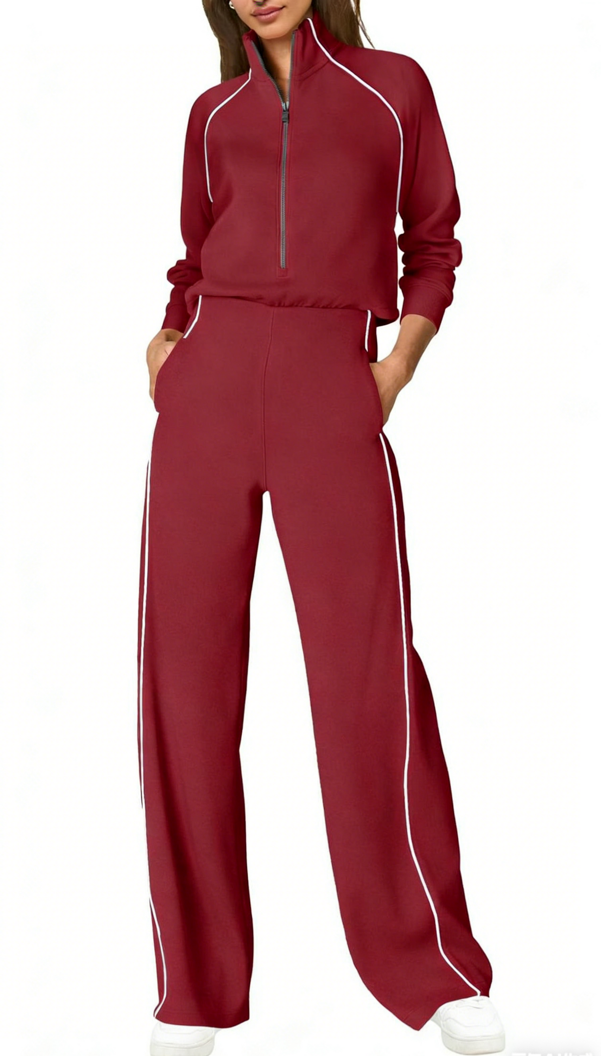 Everyday Cozy Half Zip Jumpsuit