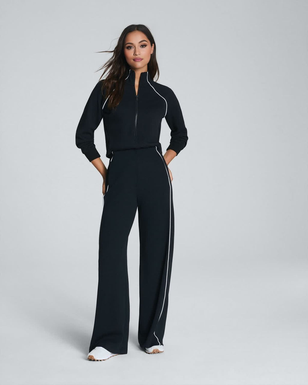Everyday Cozy Half Zip Jumpsuit