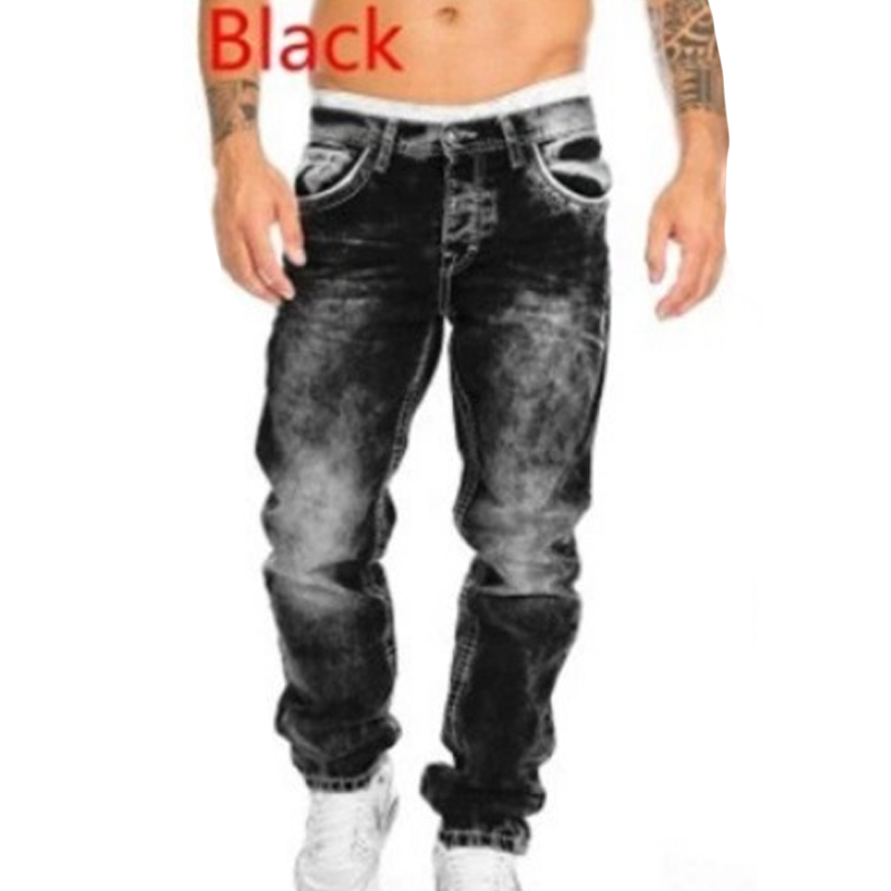 Men's Fashion Creative Stretch Denim Jeans,Minimalist Style Suitable For Summer, Emo Style
